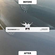 Naprawa zaprawką przed i po 18